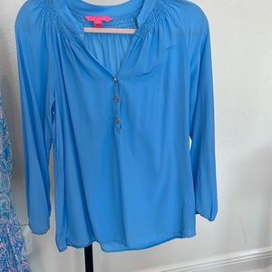 Lilly Pulitzer Elsa Silk Top.